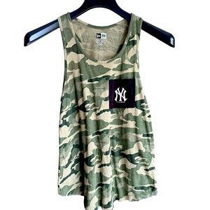 Unisex Oversized New Era New York Yankees Pocket Camouflage Tank Top Go Yankee S